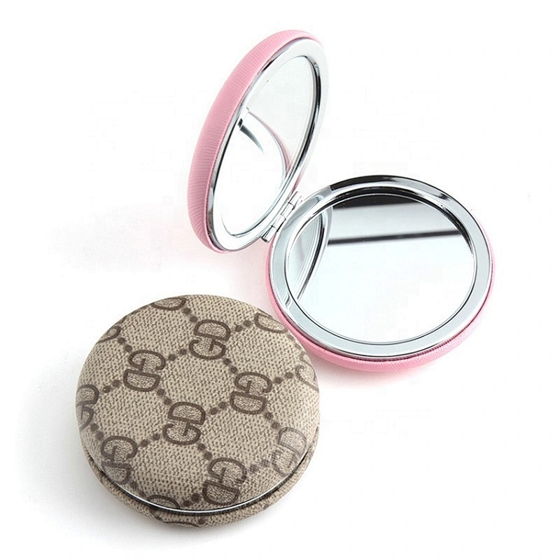 Fashion PU Mini Makeup Mirror Pocket Mirror Custom Mirror For Gift Items