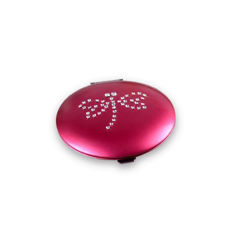 Wholesale Promotional Aluminium Jeweled Magnet Switch Cosmetic Mirror