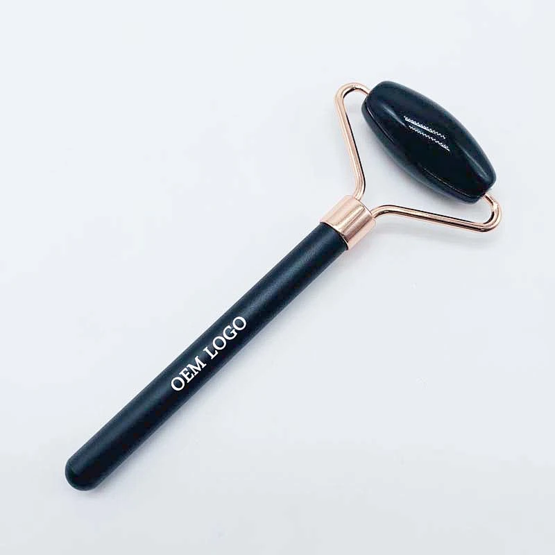 High quality jade roller massage handheld face massage facial obsidian massage tool