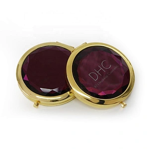 Customized Private Label  Mirror Crystal cosmetic Mirror