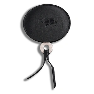 Fashion cosmetic metal mirror with epoxy sticker for custom desgin