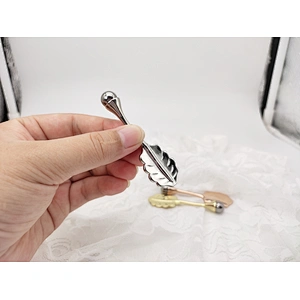 New design mini metal eye care massager facial roller massager tool 3D metal massager