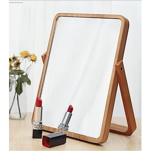 Cheap Modern Style Solid Wood Multifunction Mirror Cosmetic Mirror Home Decor Mounted Bathroom Mirror
