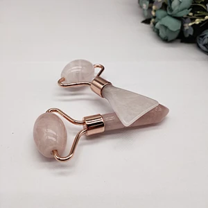 Mini eye massage tool natural rose quartz jade roller Massage Tools eye massage tools small jade roller