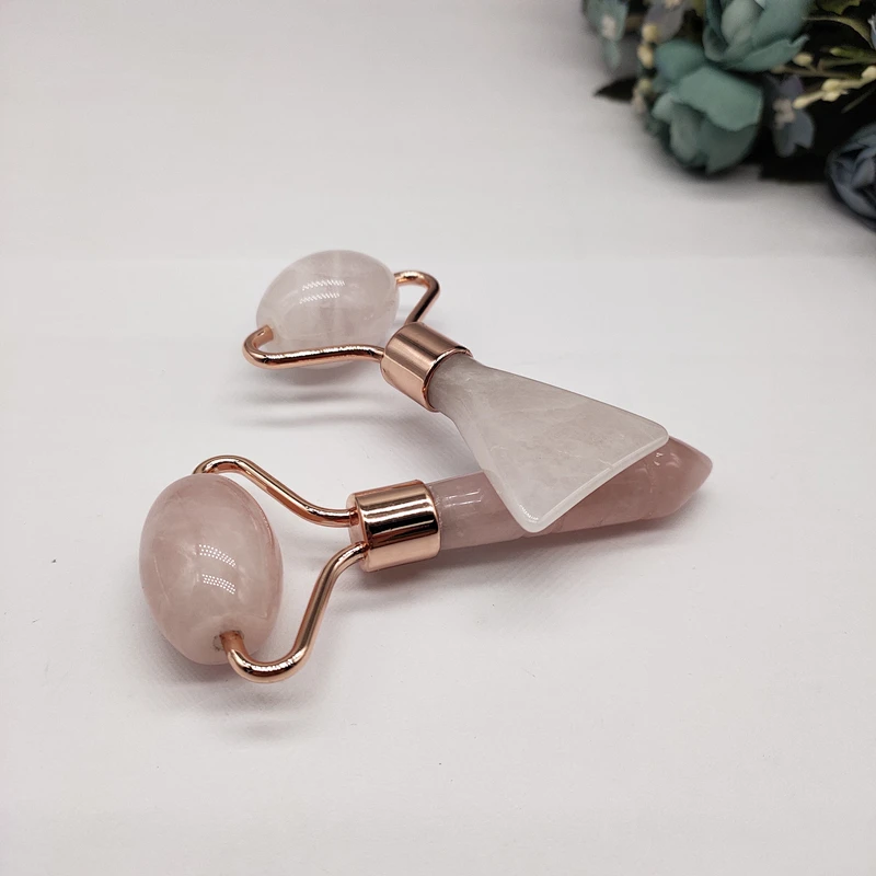 Mini eye massage tool natural rose quartz jade roller Massage Tools eye massage tools small jade roller