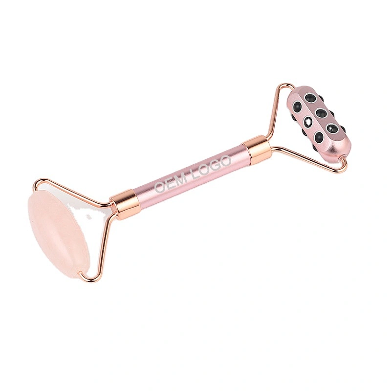 Hot sale beauty Derma skin care stone mini rose quartz facial massage germanium jade roller for face