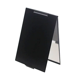 China manufacturer square aluminium black mirror custom cosmetic vanity mirror