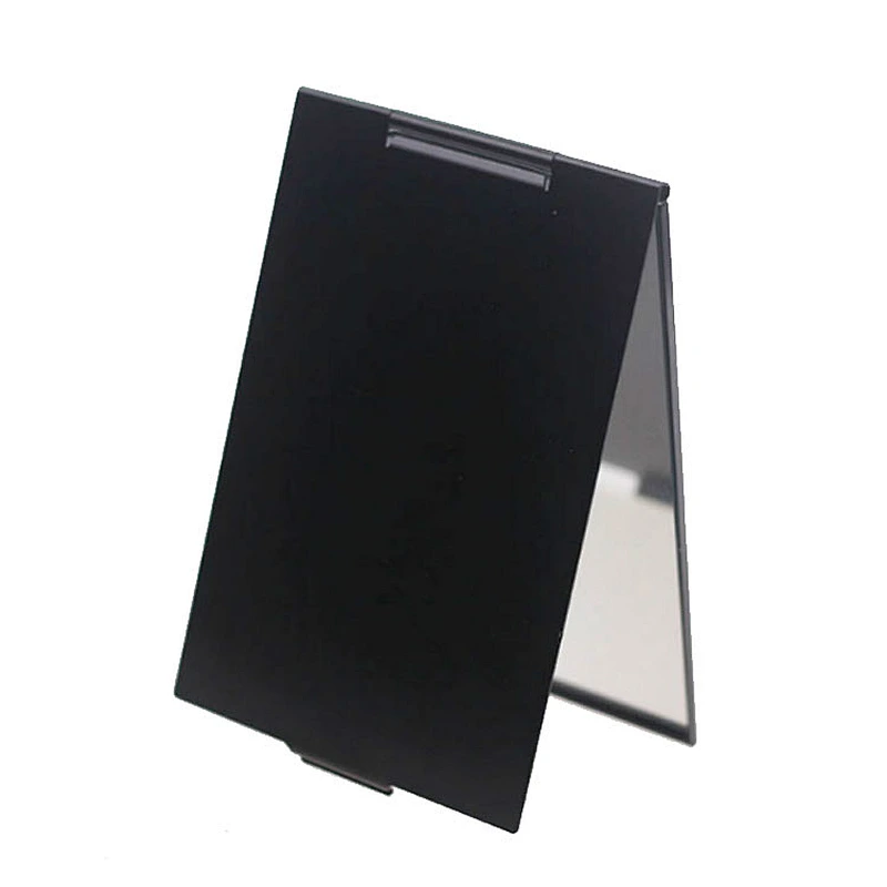 China manufacturer square aluminium black mirror custom cosmetic vanity mirror