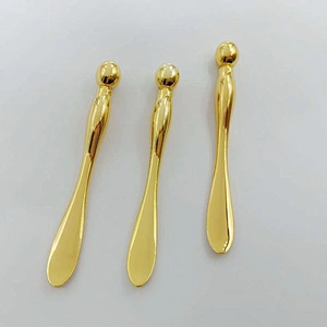 7.7cm Durable Iced Soothing Skin Metal Eye Cream Spoon