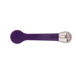 New Mini Metal Eye Cream Stick Plastic ABS Handle with Metal Ball Spatula Facial Massage Spoon
