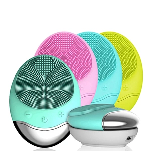 Facial Cleansing Brush Electric Silicone Face Cleansing Brush Sonic Vibration Face Massage Deep Cleansing Beauty Tool