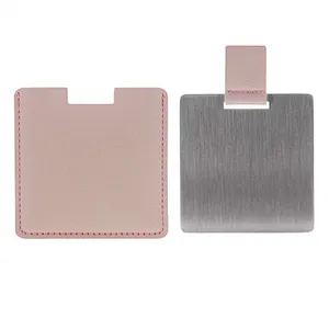 Spot metal mirror portable stainless steel makeup mirror carry-on gift small mirror wholesale customizable LOGO