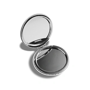 2020 new arrived metal customized pu leather round stylish pocket mirror