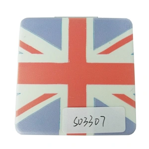 China suppliers customized square leather plastic frame pocket mirror
