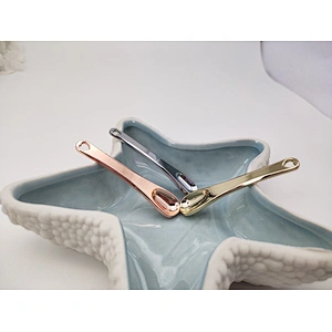 Gold Silver Rose Metal Makeup Applicator Mini Beauty Scoop Facial Cream Spoon Cosmetic Spatula