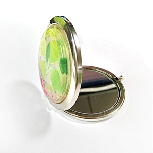China OEM environmental silicone makeup mirror with HD float glass