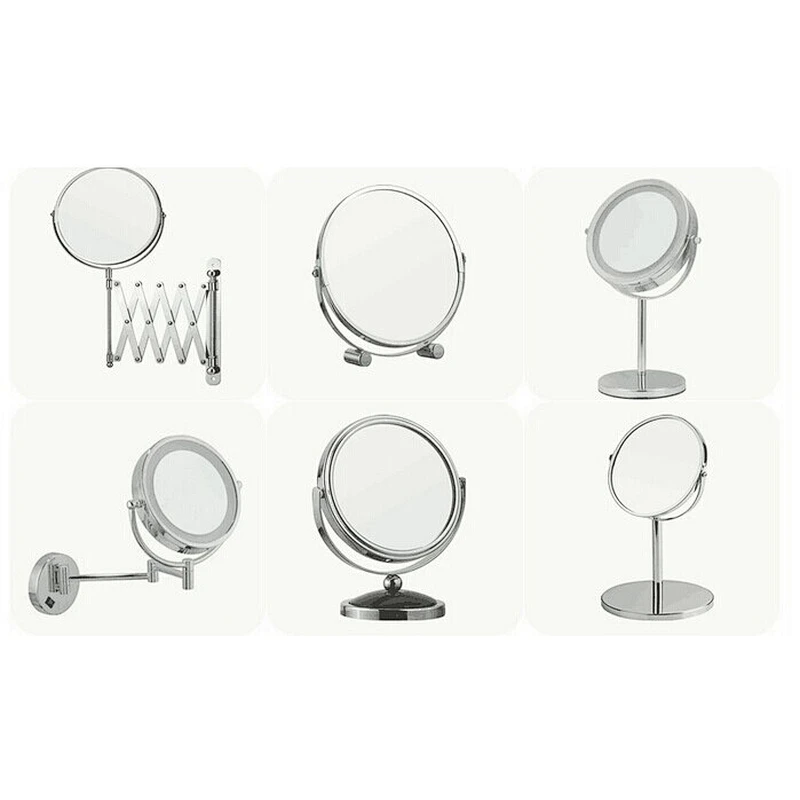 Personal Care double sided 5X magnifications desktop mirror