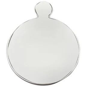 china suppler single epoxy custom pocket mirror with handle