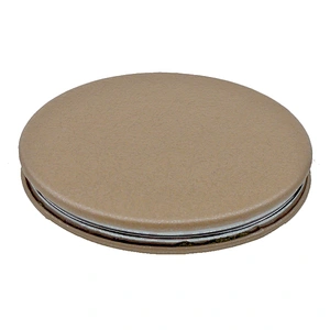 Dongguan wholesale pu cover leather plastic portable mirror