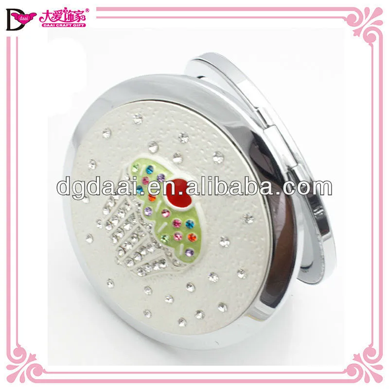 2014 new design fashion compact mirror vintage compact mirror