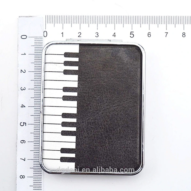 PU leather square compact mirror and pocket mirror and cosmetic mirror