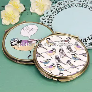 New design vintage epoxy compact mirror compact mirror with logo