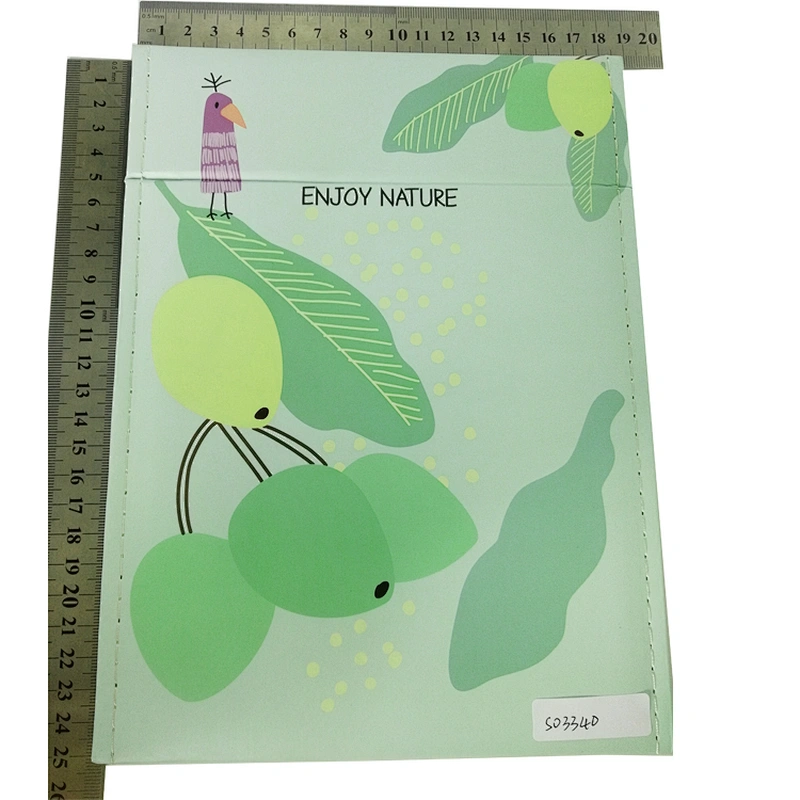 china suppliers custom green square paper frame 3 fold mirror
