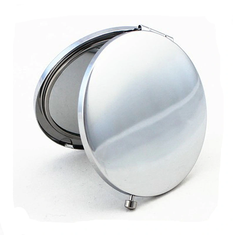 Small round customized logo purse size hand held mirror