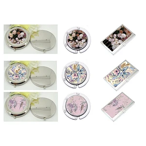 compact mirror bag hanger name card gift set