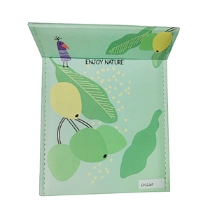 china suppliers custom green square paper frame 3 fold mirror