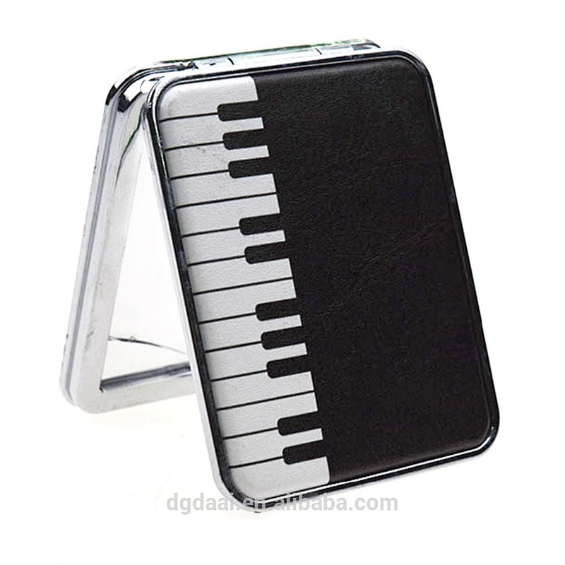 PU leather square compact mirror and pocket mirror and cosmetic mirror