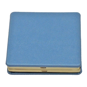 Dongguan pu cover leather purse size pocket mirror