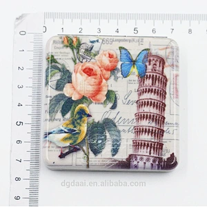 Custom mirror compact Square plastic cosmetic mirror portable folding cheap custom makeup mirror