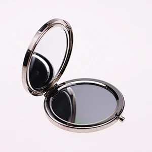 bling bling custom jewelry Custom promotional ladies cosmetic makeup mirror round metal bling compact mirror crystal  compact