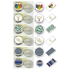 compact mirror bag hanger name card gift set