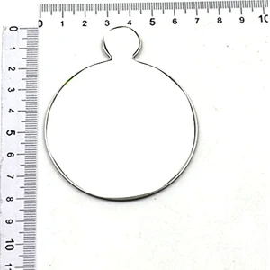 china suppler single epoxy custom pocket mirror with handle