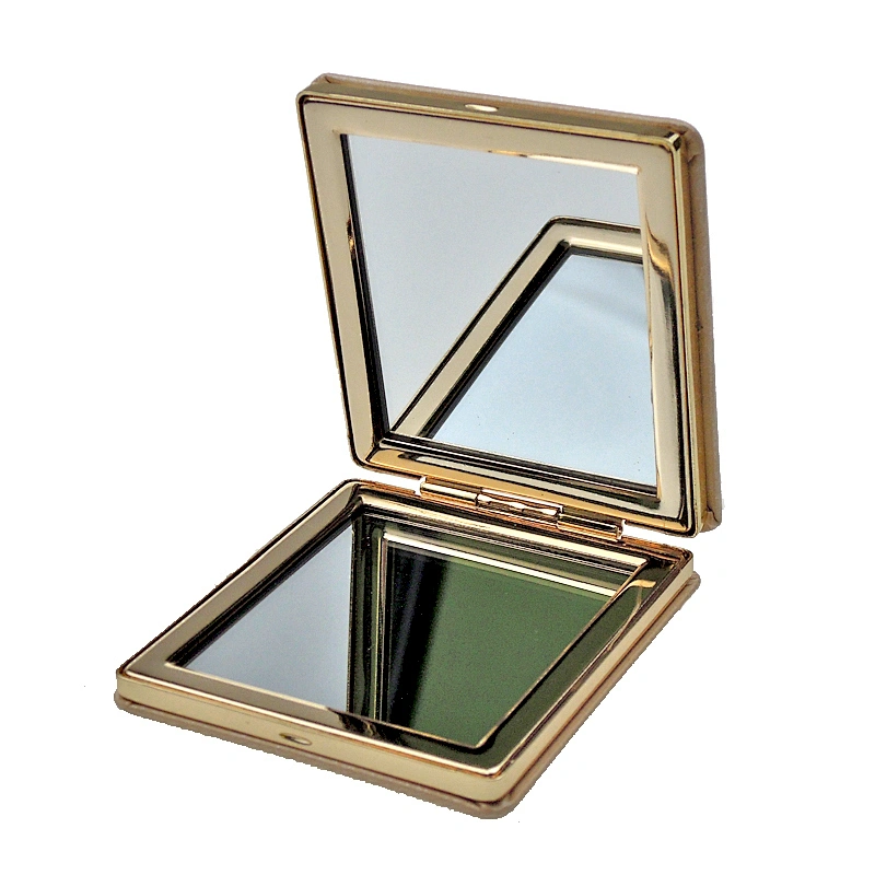 Dongguan pu cover leather purse size pocket mirror