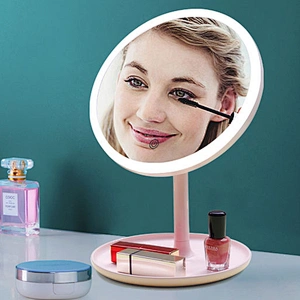 Amazon hot selling Factory direct selling high quality  LED  Light Vanity Table Cosmetic Desktop makeup Mirror