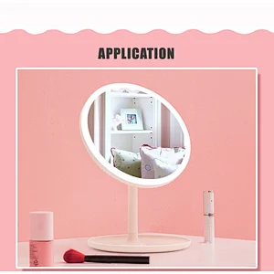 Amazon hot selling Factory direct selling high quality  LED  Light Vanity Table Cosmetic Desktop makeup Mirror