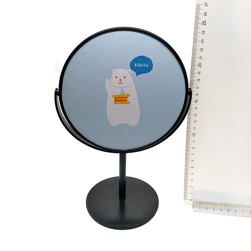 High quality household bathroom chrome plated fashion standing table mirror