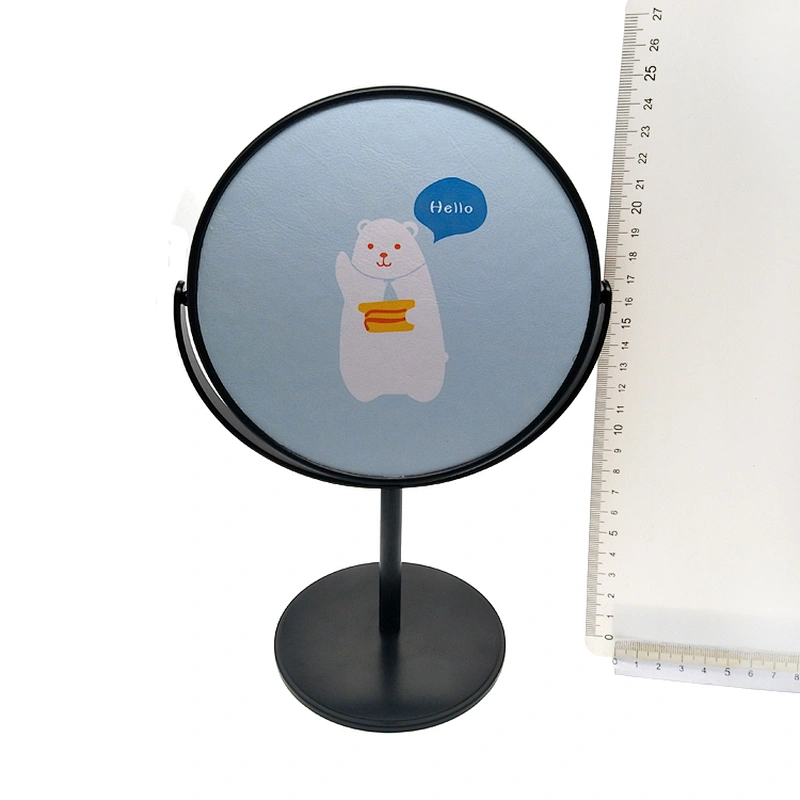 High quality household bathroom chrome plated fashion standing table mirror
