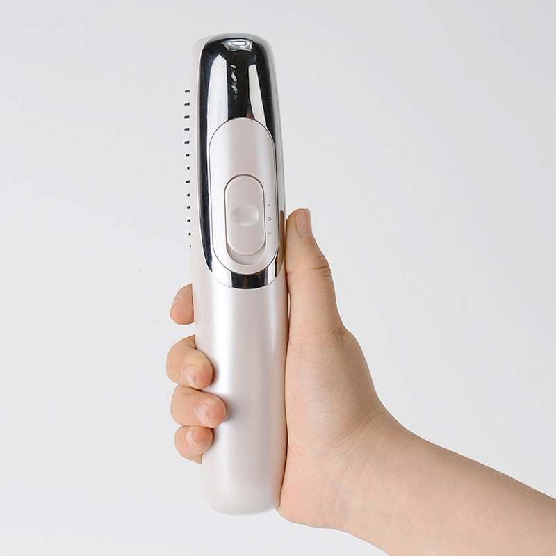 wholesale popular handheld  scalp hair massager brush electric hot comb with infrared and vibration option  help treat hair loss