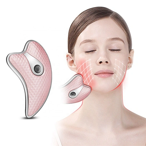 Guasha Scraping Facial Massager LED Light Microcurrent skin rejuvenation Electric Body  Machine Face Slimming Device