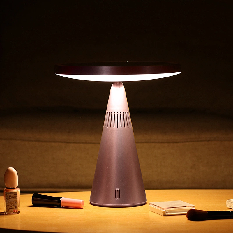 Amazon hot sellings the Newest High Quality Bluetooth Speaker & Touch Key desktop makeup mirror With led lamp