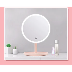 Amazon hot selling Factory direct selling high quality  LED  Light Vanity Table Cosmetic Desktop makeup Mirror
