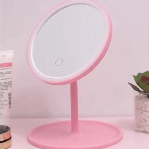 Factory Custom Magnifying Tabletop Round Makeup Cosmetic Mirror With LED Light
