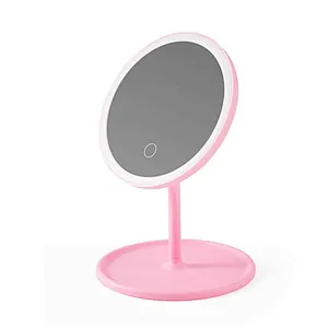 Factory Custom Magnifying Tabletop Round Makeup Cosmetic Mirror With LED Light