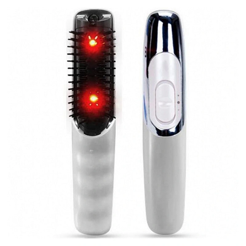 wholesale popular handheld  scalp hair massager brush electric hot comb with infrared and vibration option  help treat hair loss