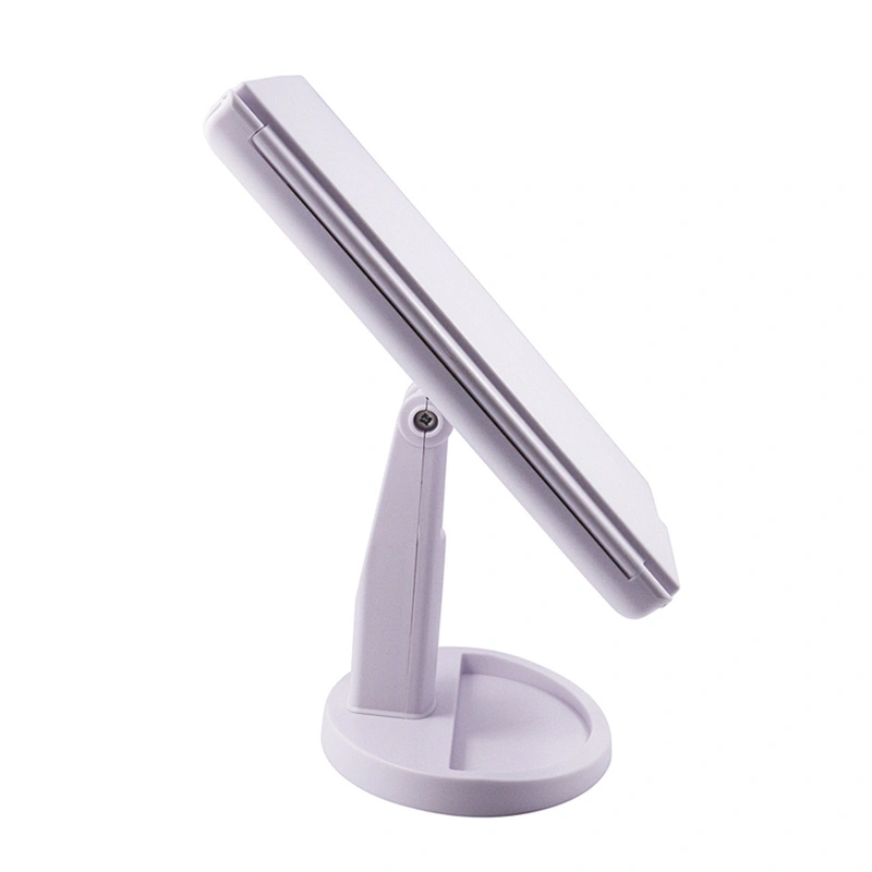 LED Makeup Magnifying Mirror Tri-Fold Vanity Mirror Touch Screen Adjustable Stand, Brightness Travel Beauty Mirror