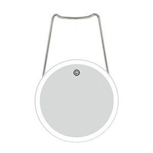 Led Round table mirror 360 degree rotation detachable  3 Color Lighting  Modes Intelligent Touch makeup mirror with lamp